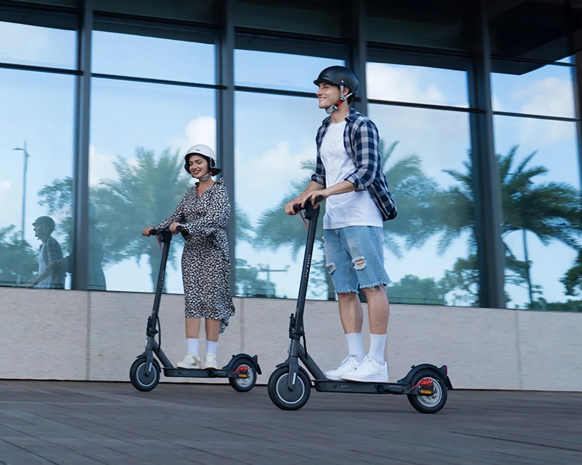 zu zweit auf e scooter