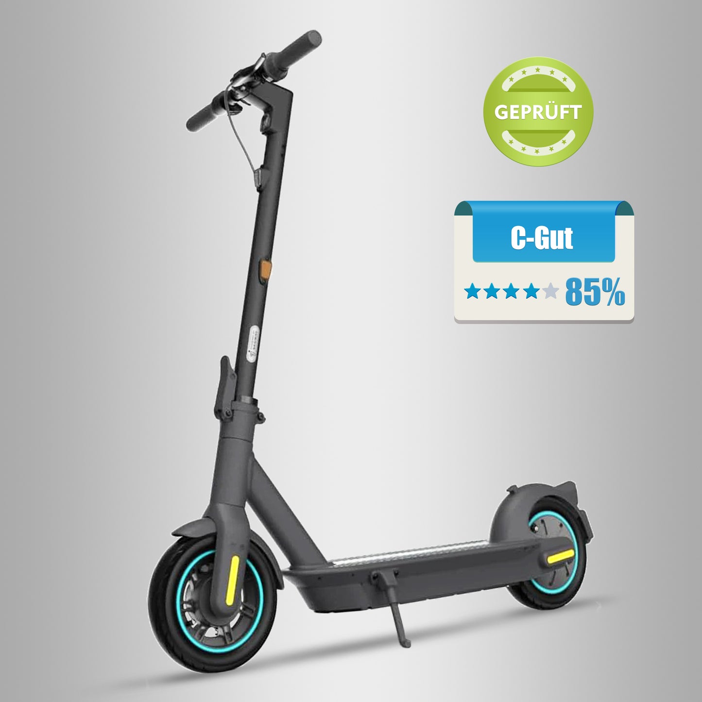 Gebrauchter Segway Ninebot MAX G30D II E-Scooter, dunkelgrau, mit C-Gut 85% Bewertung