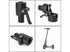 Schwarzer Klappring-Sockel für Xiaomi M365/Pro E-Scooter, Aluminium-Klappmechanismus für mehr Stabilität und sicheres Zusammenklappen