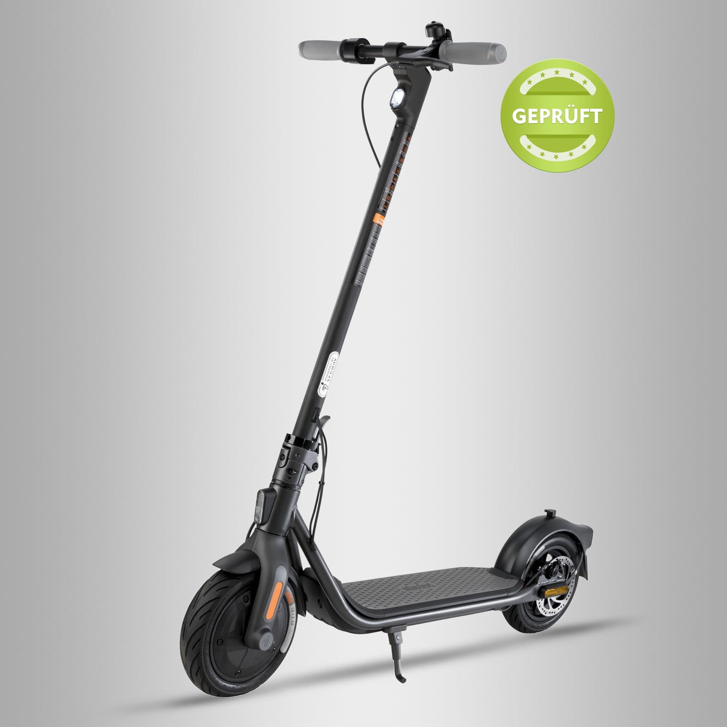 Schwarzer Segway Ninebot F20D Elektroroller, Geprüft-Siegel, idealer E-Roller für den Stadtverkehr