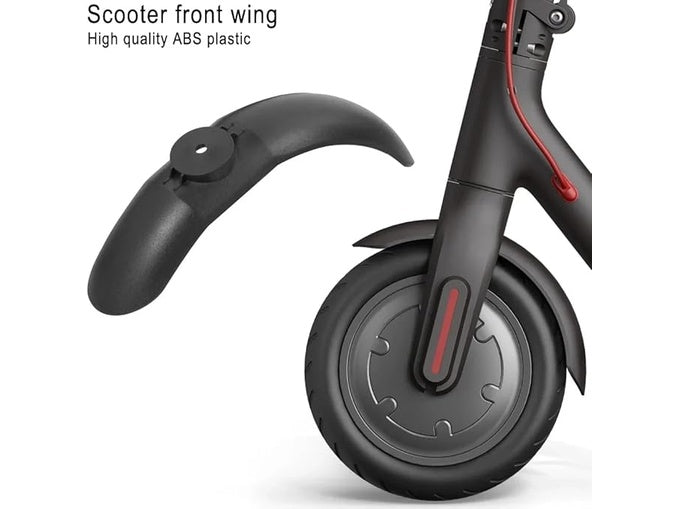 Schwarzer Frontflügel für Xiaomi M365/M365Pro/1S aus ABS-Kunststoff. Vorderer Scooter-Kotflügel, verhindert Schlamm und Schmutz.