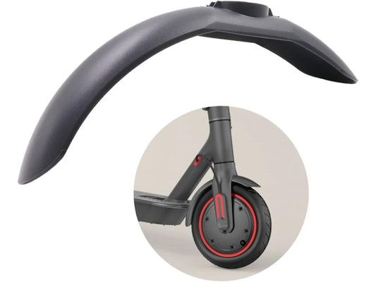 Schwarzer Frontkotflügel für den Elektroroller Xiaomi M365/M365Pro/1S. Verhindert Schlamm und schützt den Roller.