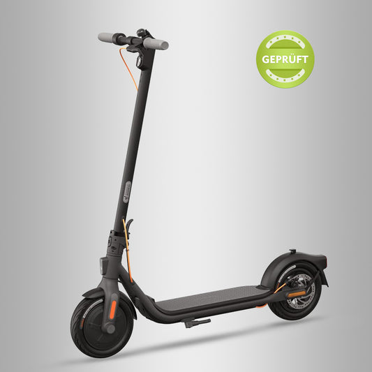 Segway Ninebot F30D schwarzer E-Scooter mit Geprüft-Aufkleber, Elektroroller Straßenzulassung