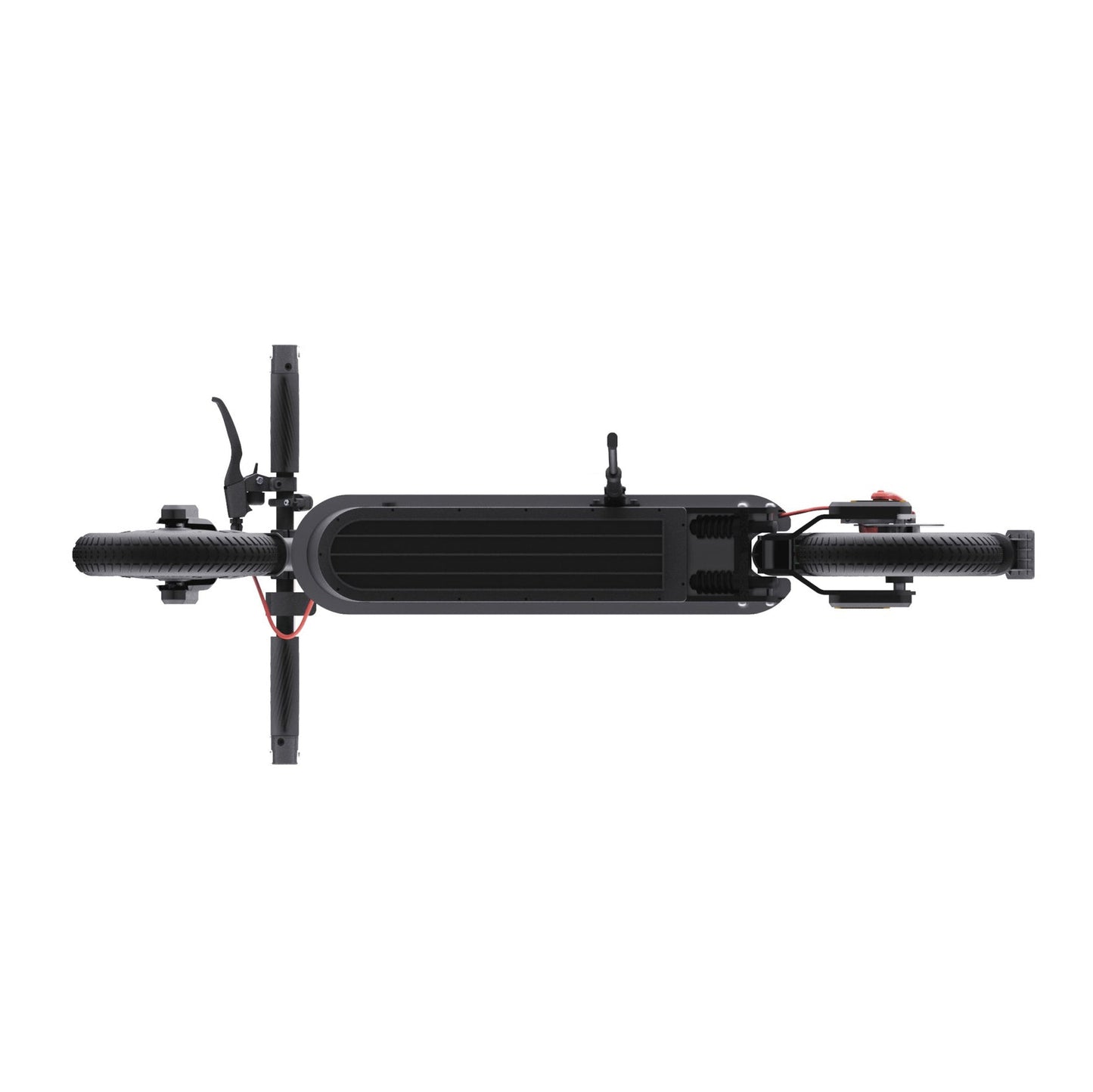 5TH WHEEL V30 PRO E-Scooter aus der Vogelperspektive in modernem Schwarz. 5TH WHEEL V30 Pro E-Scooter - WeRoll Tech
