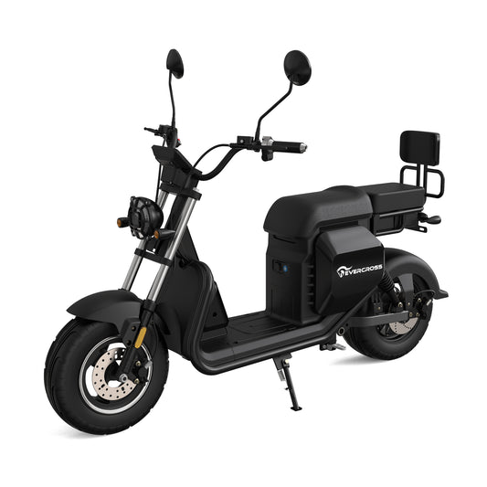 EVERCROSS 702 E-Motorroller in Schwarz, Elektroroller mit Straßenzulassung