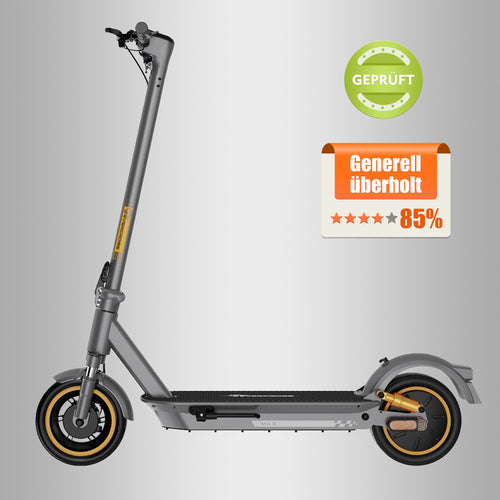 Gebrauchter EVERCROSS EV10S MAX Elektroroller in Grau mit goldenen Akzenten, Geprüft und 85% Bewertung