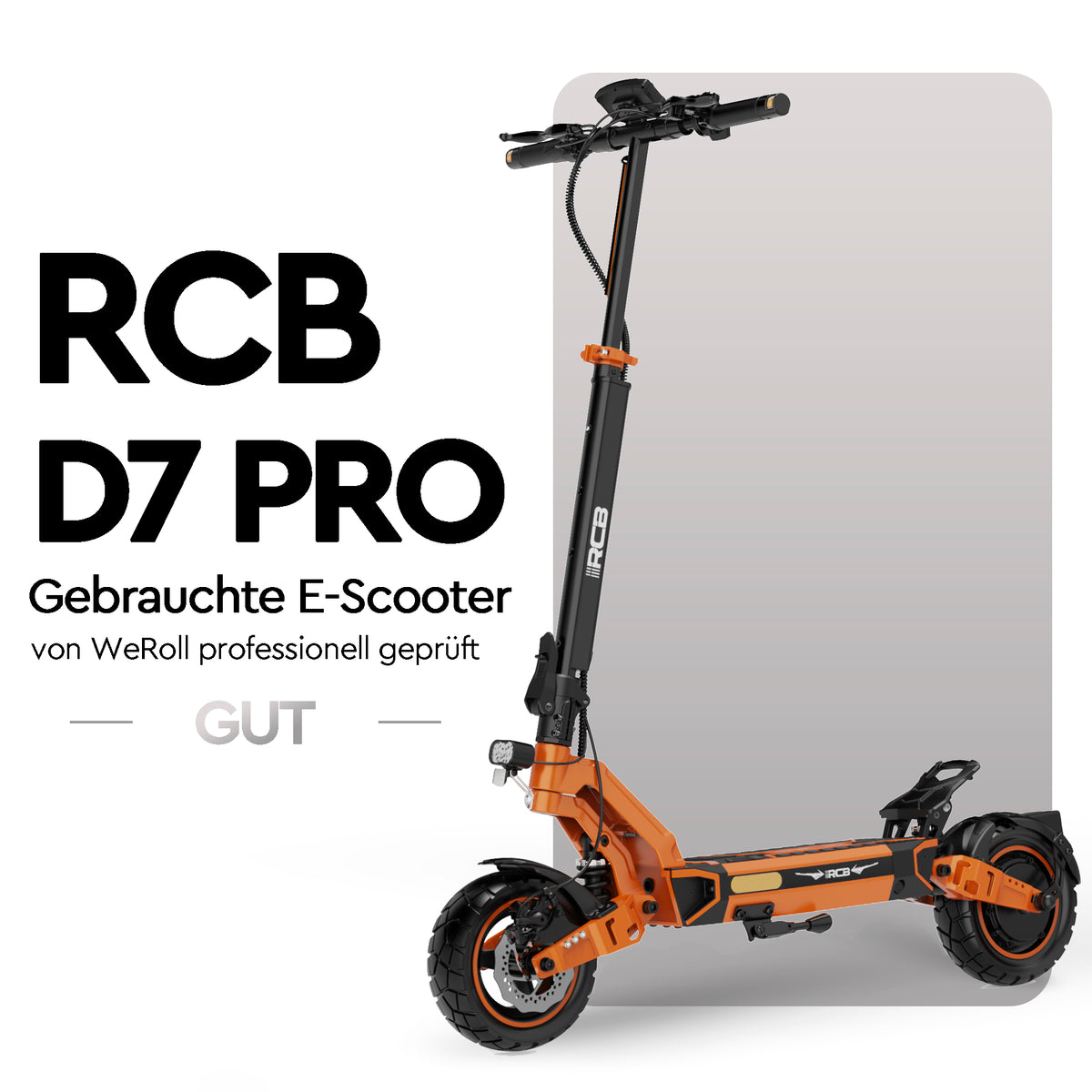 RCB Gebraucht Offroad E-Scooter D7 PRO Ultra NFC Blinker (ABE)