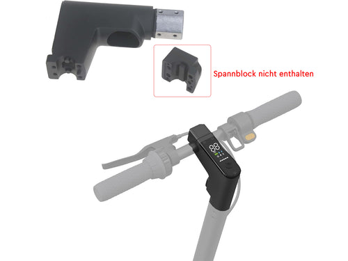 Schwarzer Lenkervorbau aus Stahl für Xiaomi M365/Pro/Pro2, E-Scooter-Ersatzteil, Spannblock nicht enthalten