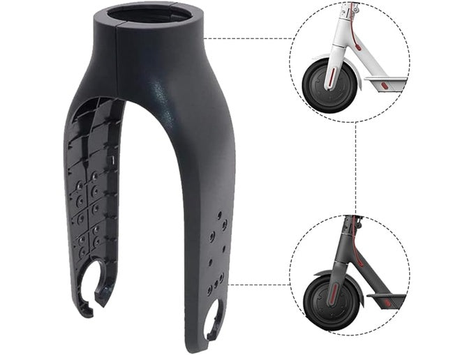 Schwarze Vorderradgabel-Kunststoffabdeckung für Xiaomi M365/Pro Scooter, schützende Vorderradgabelabdeckung
