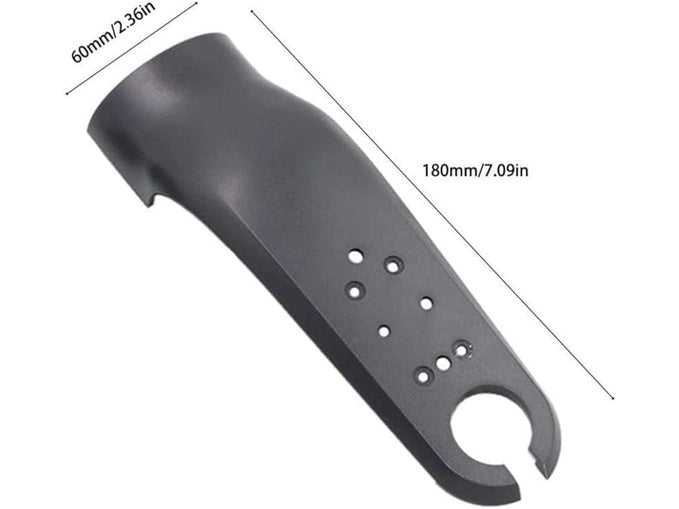 Schwarze Vorderradgabel-Kunststoffabdeckung für Xiaomi M365/Pro Scooter, Vorderradgabelschutz, Maße abgebildet