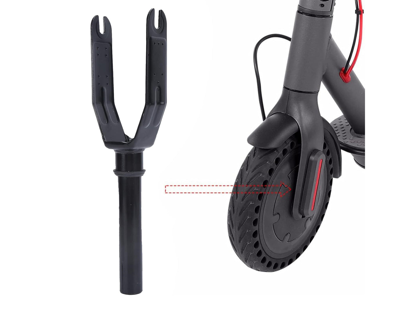Schwarze Carbonstahl-Vordergabel für Xiaomi M365, M365 Pro, Pro2, 1S E-Scooter - E-Roller kaufen