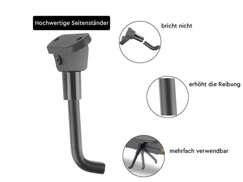 Seitenständer aus Aluminiumlegierung (Grau) für M365/Pro/Pro2