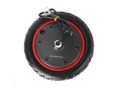 Elektroroller 350W Motor mit 8,5 Zoll Reifen und roter Felge, E-Scooter Ersatzteil für Xiaomi M365Pro
