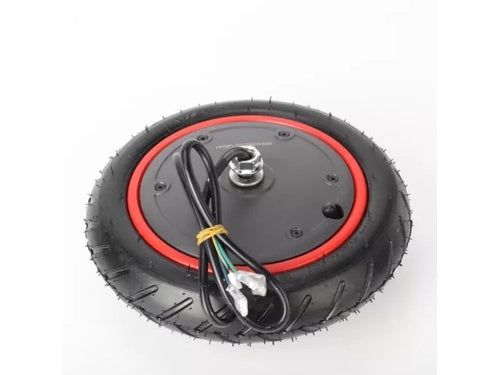Hinterradnabenmotor für Elektroroller mit 8,5-Zoll-Reifen, roter Felge und Verkabelung für Xiaomi M365Pro