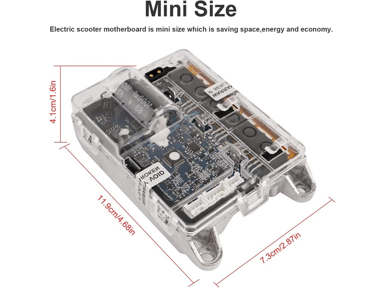 Mini-Motherboard für Elektroroller, spart Platz und Energie.