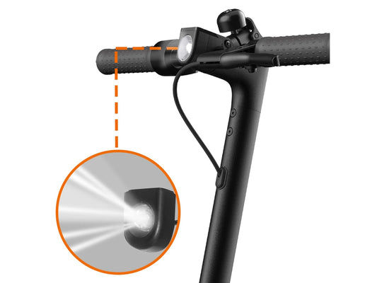 Schwarzer Frontscheinwerfer für Elektroroller für Xiaomi M365/Pro/Pro2
