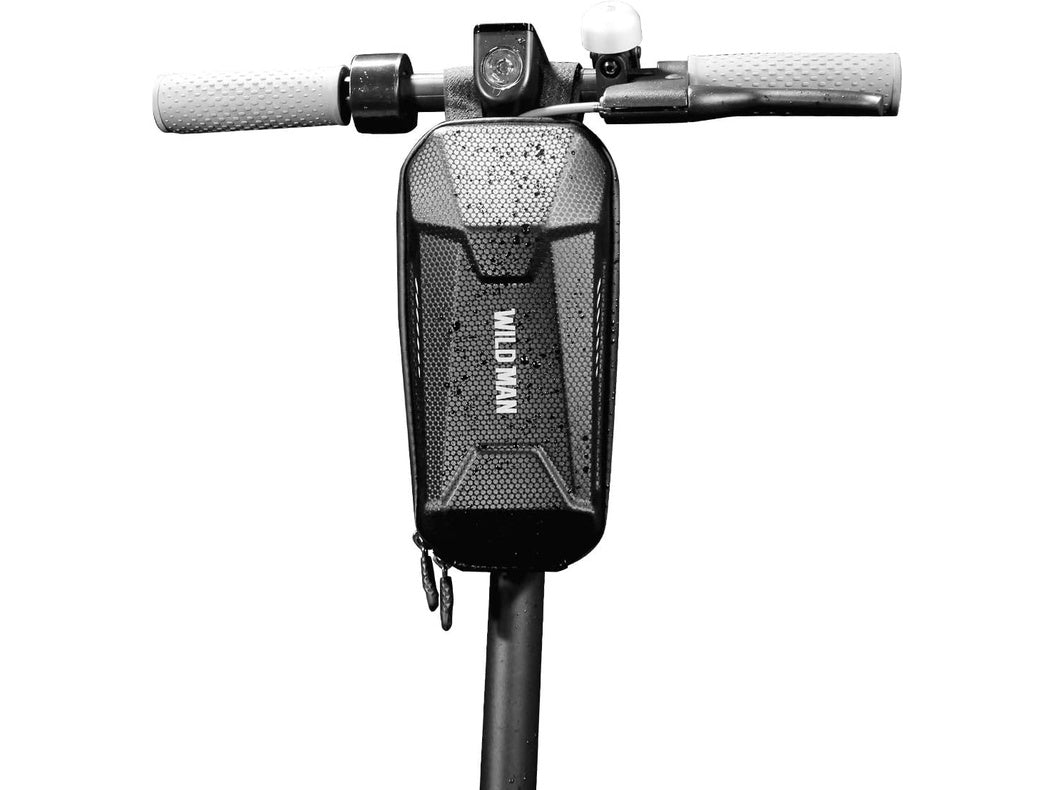 Schwarze WILDMAN Lenkertasche für E-Scooter, wasserdichtes Zubehör
