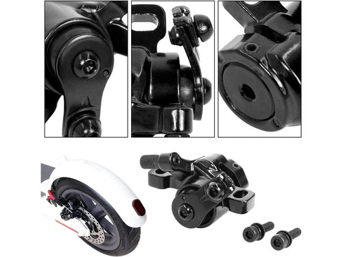 Bremssattel Aluminium Schwarz mit 2 Schrauben für Xiaomi M365/M365Pro
