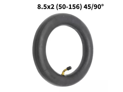 8,5 Zoll Ersatzschlauch mit 45/90° Winkelventil für E-Scooter, schwarzes Gummi