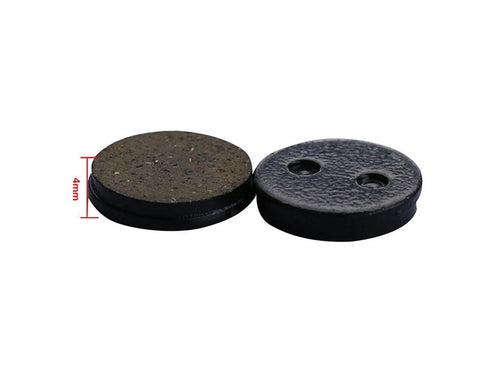 Schwarze Halbmetall-Bremsbeläge für Xiaomi M365. E-Scooter Ersatzteil, 4mm dick, E-Scooter Straßenzulassung.