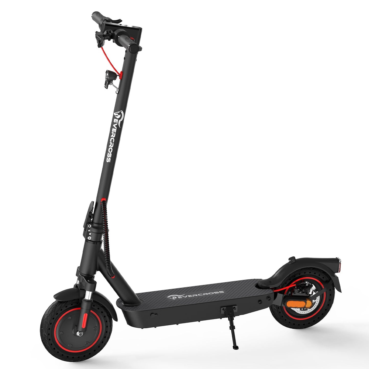 Evercross EV10K Pro E-Scooter schwarz mit roten Akzenten für Stadtfahrten, Evercross E-Scooter EV10K PRO - WeRoll Tech