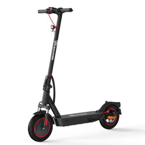 Evercross EV10K Pro E-Scooter in Schwarz mit roten Akzenten, EvercrossE-Scooter EV10K PRO - WeRoll Tech