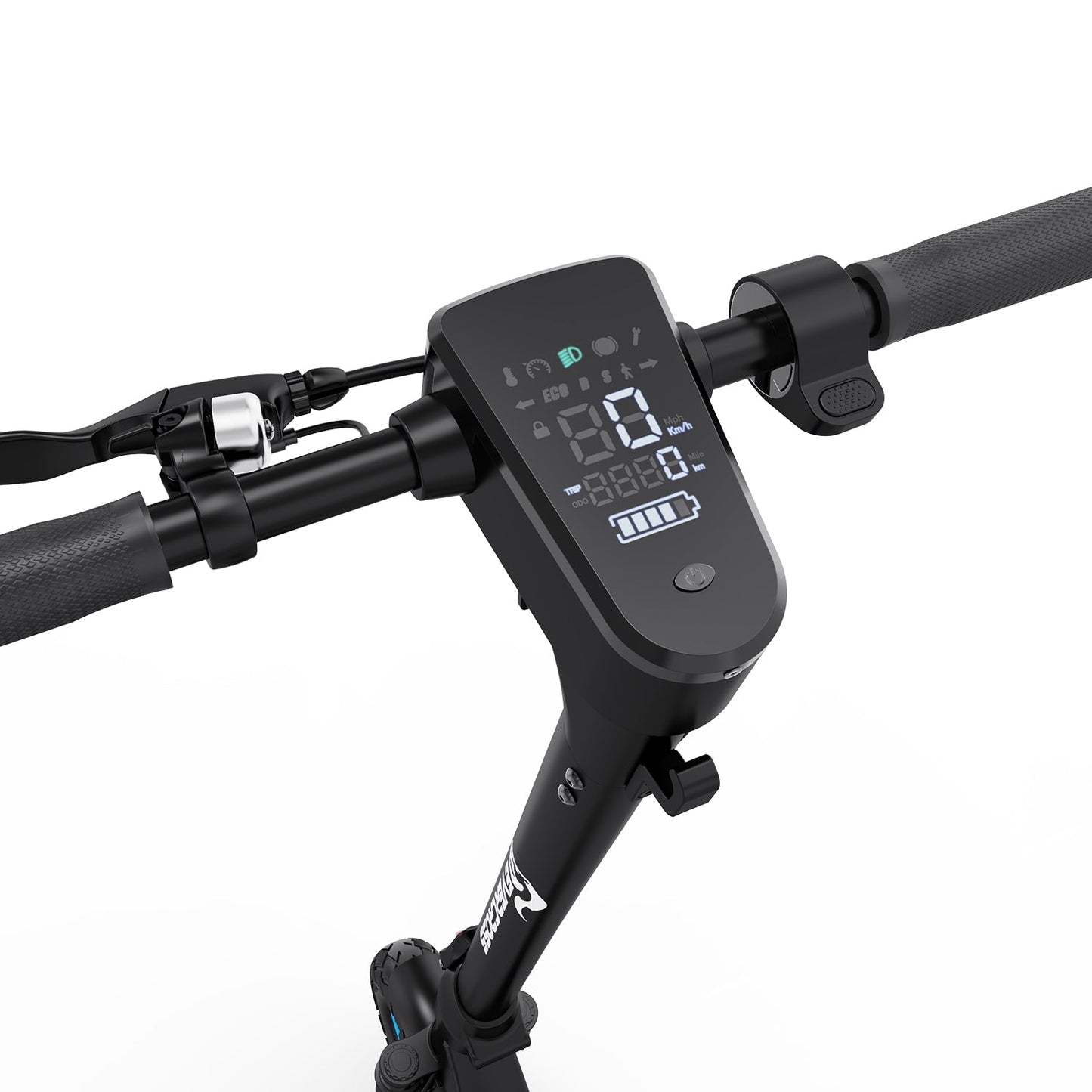 LED-Anzeige des Evercross E-Scooter EV10Z mit Batteriestatus und Geschwindigkeit, Evercross E-Scooter EV10Z - WeRoll Tech