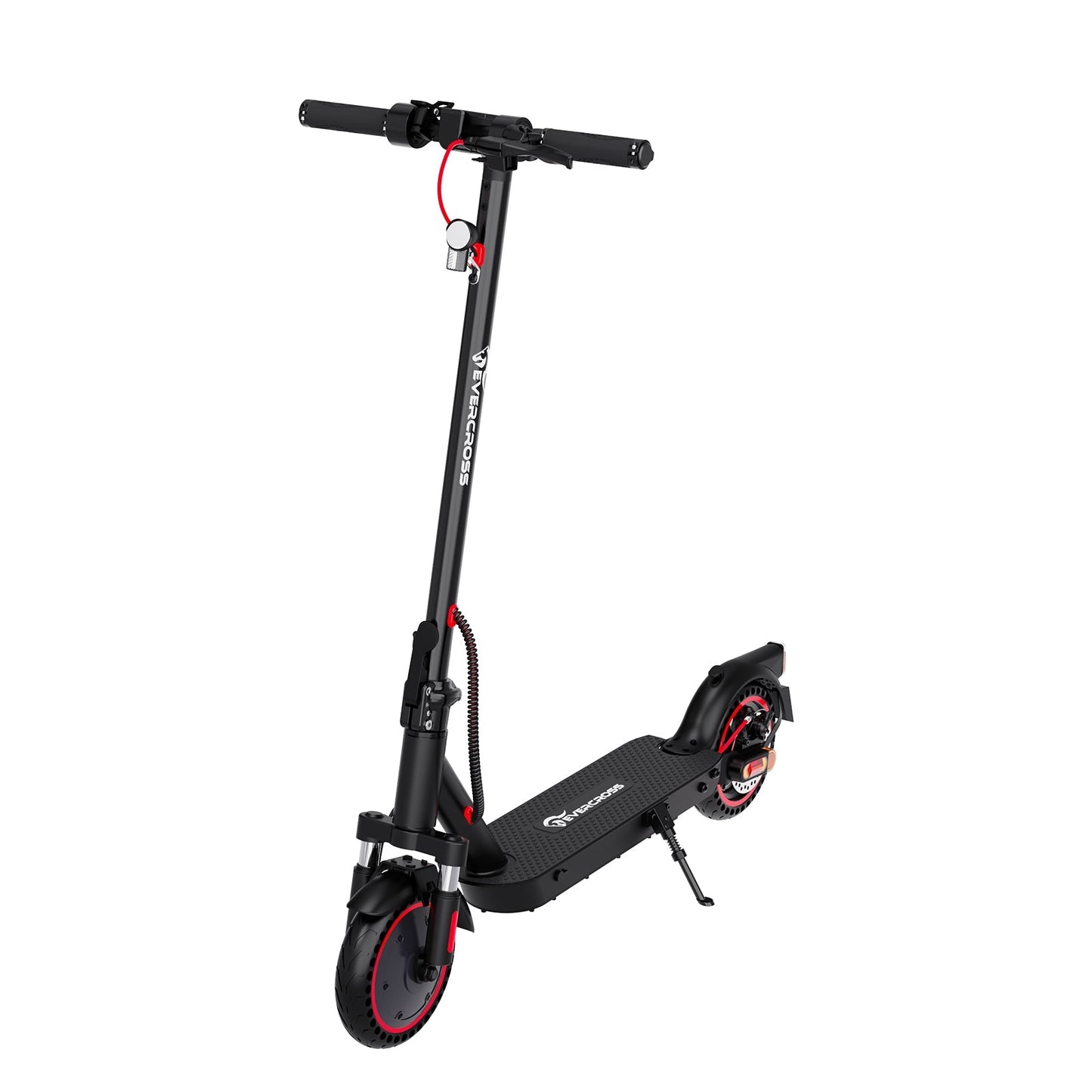 Evercross E-Scooter EV85F in Schwarz mit roten Akzenten – leistungsstark und stylisch, Evercross E-Scooter EV85F - WeRoll Tech