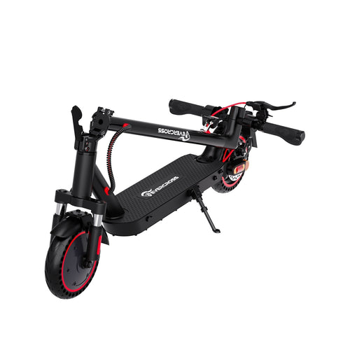 Evercross E-Scooter EV85F in Schwarz mit roten Akzenten – faltbar und stylisch, Evercross E-Scooter EV85F - WeRoll Tech