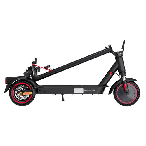 Faltbarer Evercross E-Scooter EV85F in Schwarz mit roten Akzenten, Evercross E-Scooter EV85F - WeRoll Tech