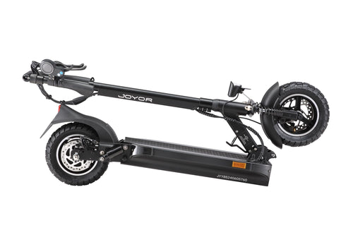 Joyor Y8-S E-Scooter in schwarz, zusammengeklappt für einfachen Transport, Joyor Offroad E-Scooter Y8-S (ABE) - WeRoll Tech