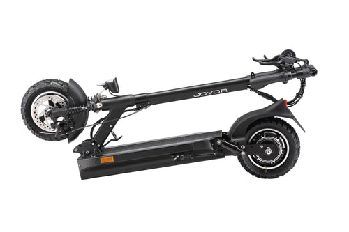 Joyor Y8-S E-Scooter in Schwarz, zusammengeklappt für den Transport, Joyor Offroad E-Scooter Y8-S (ABE) - WeRoll Tech