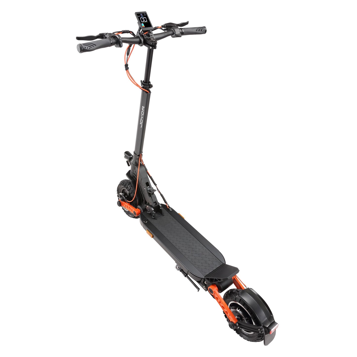 Joyor Offroad S5 E-Scooter mit robusten Offroad-Reifen und LCD-Display für Abenteuer. Joyor Offroad S5 mit Straßenzulassung (ABE) - WeRoll Tech