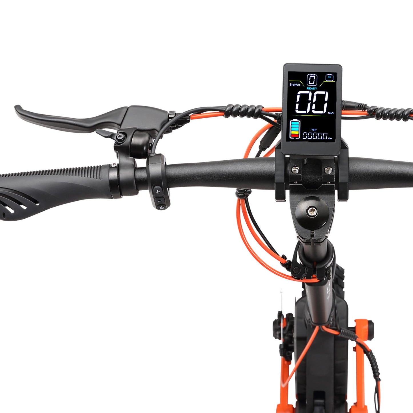 Joyor Offroad S5 E-Scooter Cockpit mit LCD-Display und Steuerungselementen, Joyor Offroad S5 mit Straßenzulassung (ABE) - WeRoll Tech
