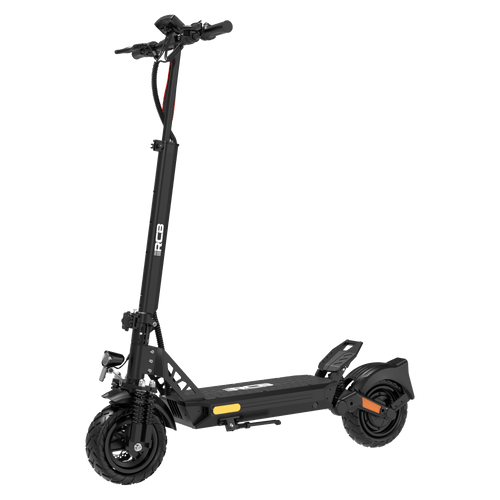 RCB D5 E-Scooter in Schwarz mit kraftvollem Design für urbane Mobilität. RCB E-Scooter D5-WeRoll Tech