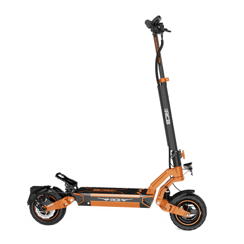 RCB D7 Pro E-Scooter in Orange und Schwarz, Mit Straßenzulassung (ABE Nr. P529), ideal für den Stadtverkehr. RCB E-Scooter D7 Pro ABE - WeRoll Tech