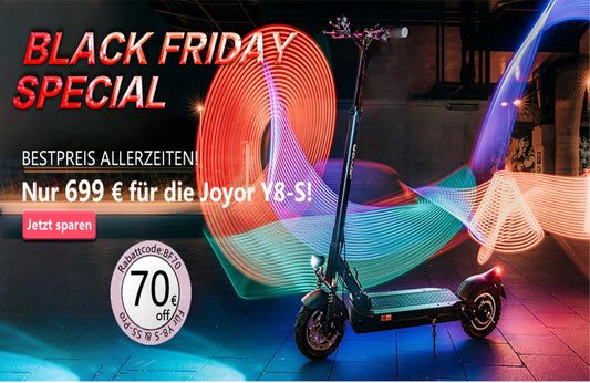 Black Friday: Passen Sie Ihren eigenen E-scooter-Rabatt an