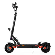 Joyor T10 Offroad E-Scooter in Schwarz und Orange, mit Offroad-Reifen und Joyor-Logo