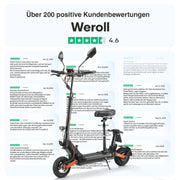 Joyor E-Scooter S8E mit Sitz und Mopedversicherung (ABE) (Neue Verpackung)