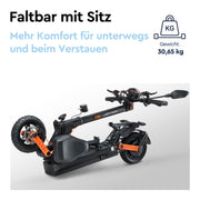 Joyor E-Scooter S8E mit Sitz und Mopedversicherung (ABE) (Neue Verpackung)