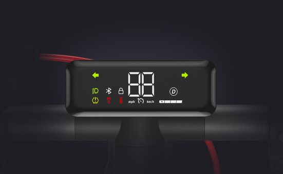 Schwebendes 4-Zoll-Display mit übersichtlicher Anzeige