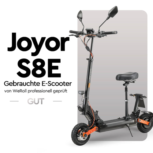 Joyor Gebrauchter E-Scooter S8E (ABE) mit Moped­versicherung (Neue Verpackung)