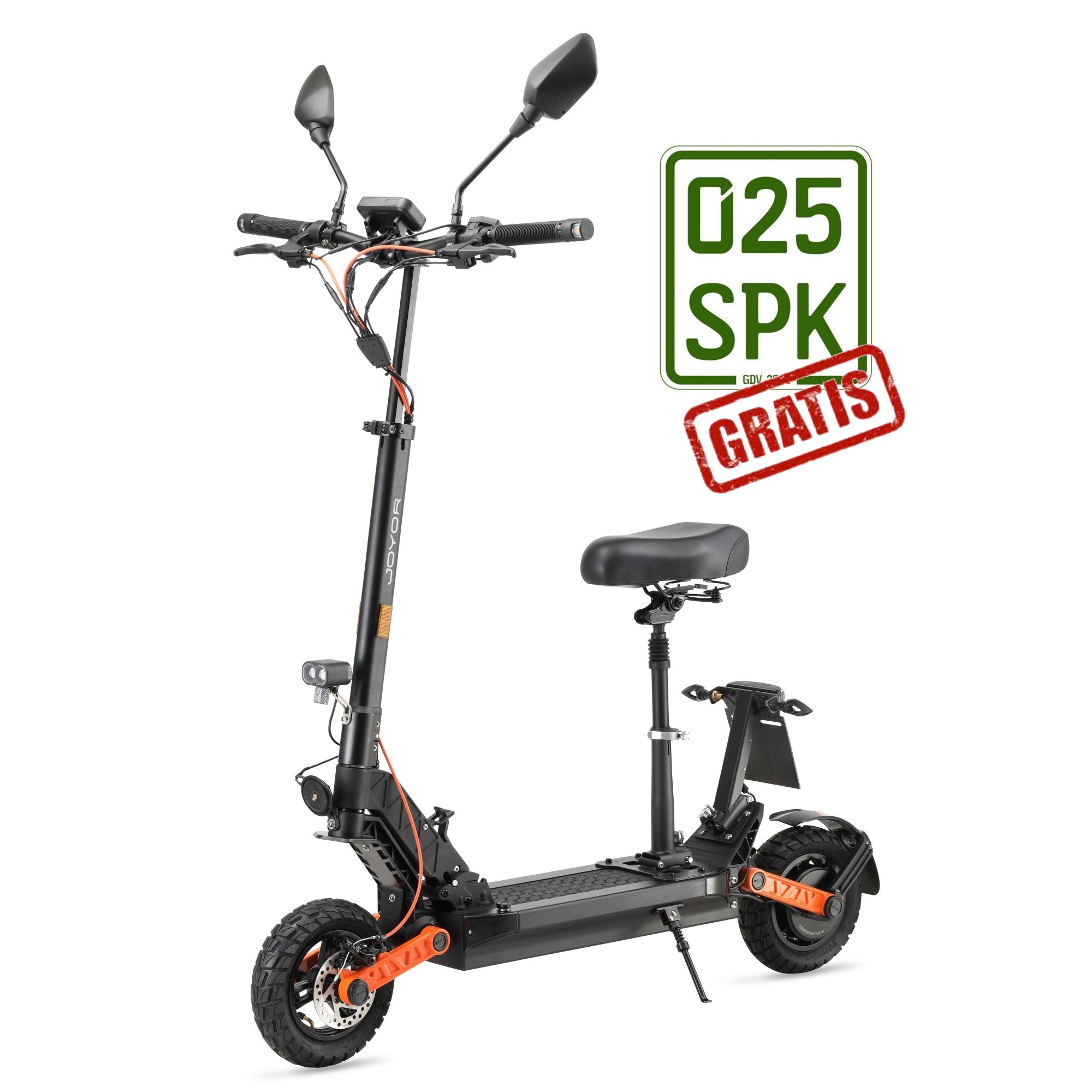Joyor S8E E-Scooter mit Sitz mit kostenloser Mopedversicherung