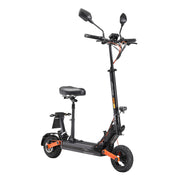 Joyor S8E E-Scooter mit Sitz – schwarzer Elektroroller mit Offroad-Reifen, ideal für die Stadt und das Gelände