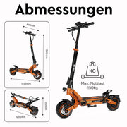 RCB Offroad E-Scooter D7 PRO Ultra NFC Blinker (ABE)