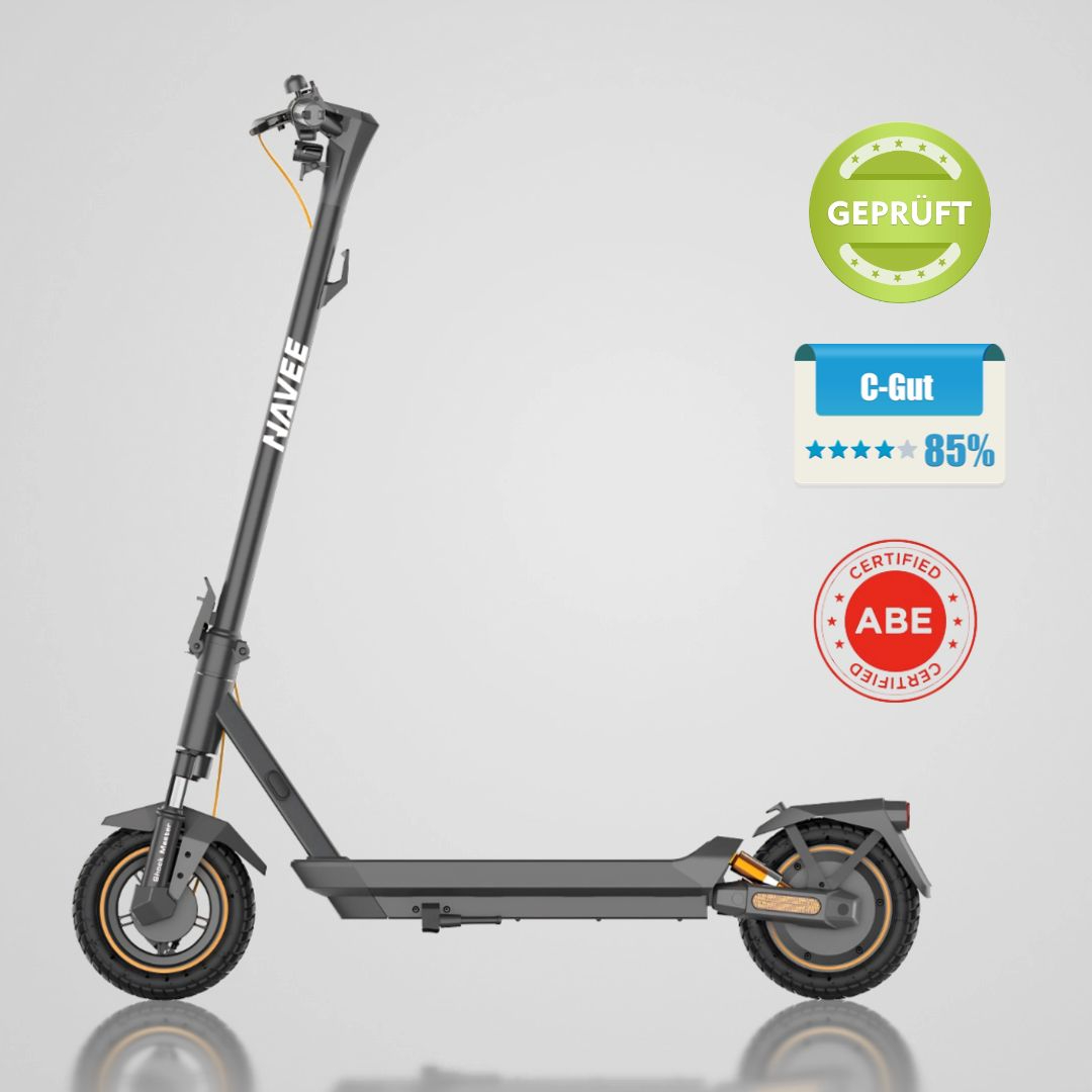 NAVEE V60i Pro gebraucht E-Scooter schräg von vorne rechts