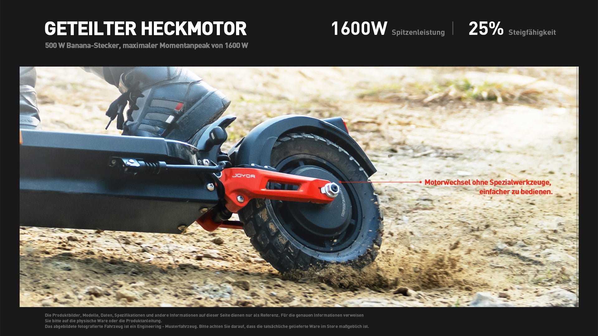 joyor offroad e scooter t6e pro abe weroll tech